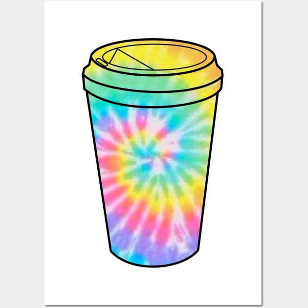 Tie Dye Cup Of Coffee Wall Art by Africanob